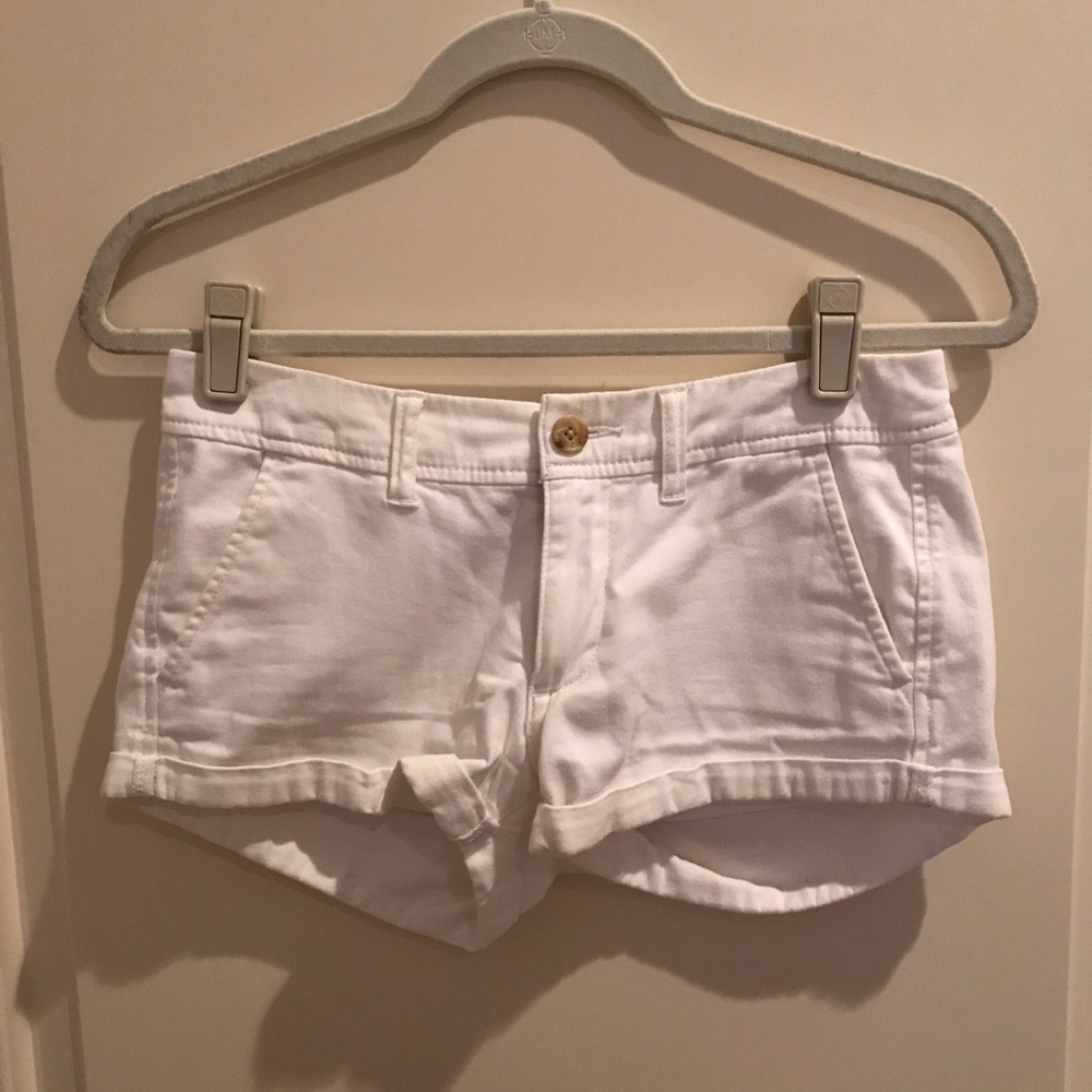 White Abercrombie Shorts